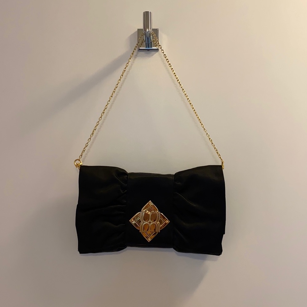 BCBG Max Azria satin clutch